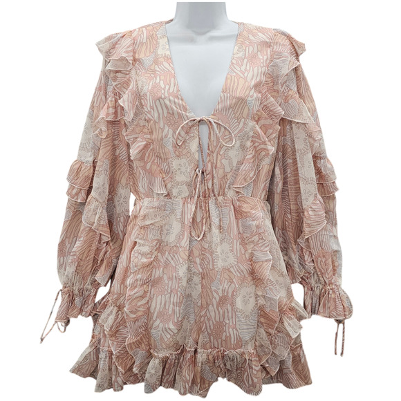 Ted Baker Pants - NWT Ted Baker Romper Womens Size 6 Ted Baker Size 2 Irvete Printed Ruffled Boho